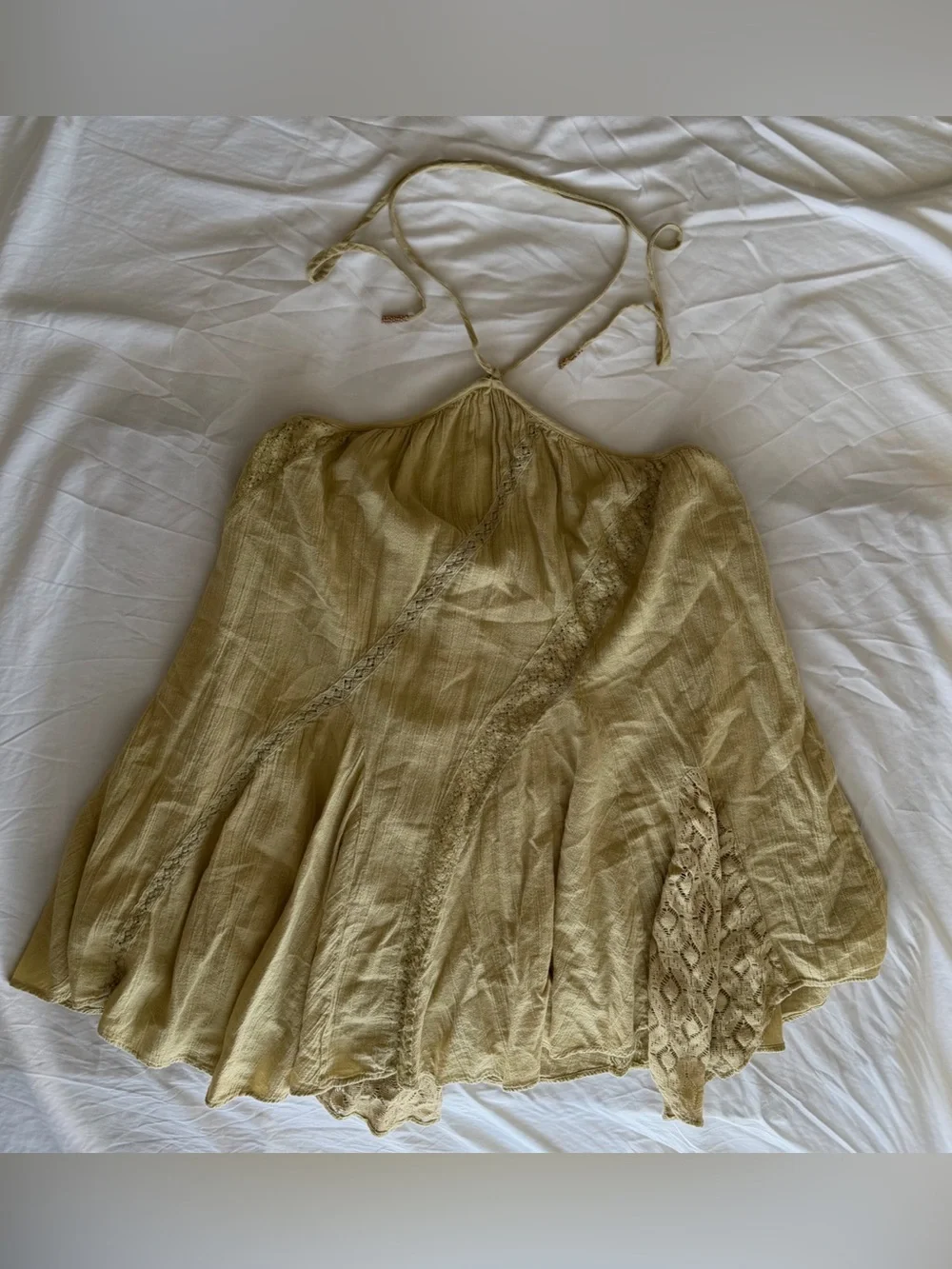 Flowy Halter Top Mini Dress